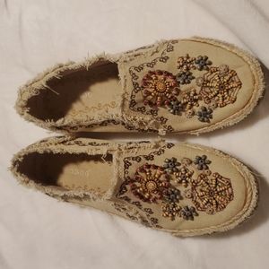 Canvas Embellished Espradille Shoe